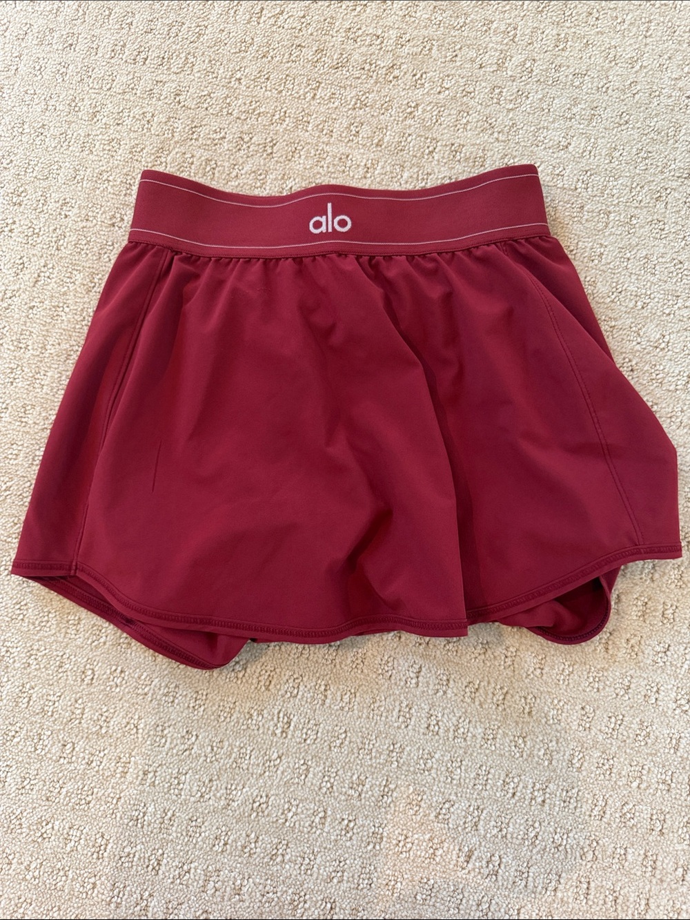 ALO yoga discontinued red skirt